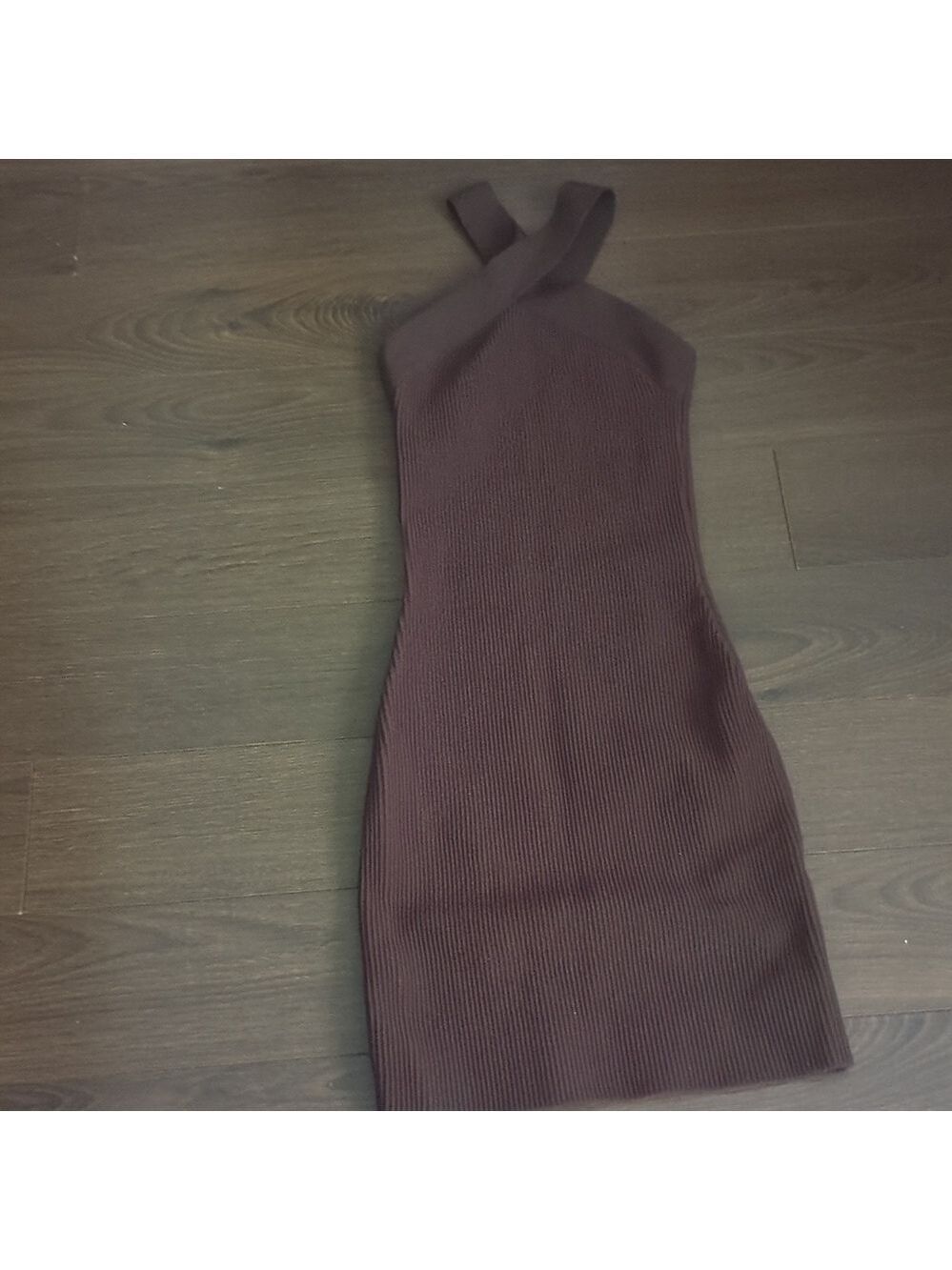 Aritzia Babaton Sculpt Knit Criss Cross Bodycon Mini Dress - Picture 7 of 10